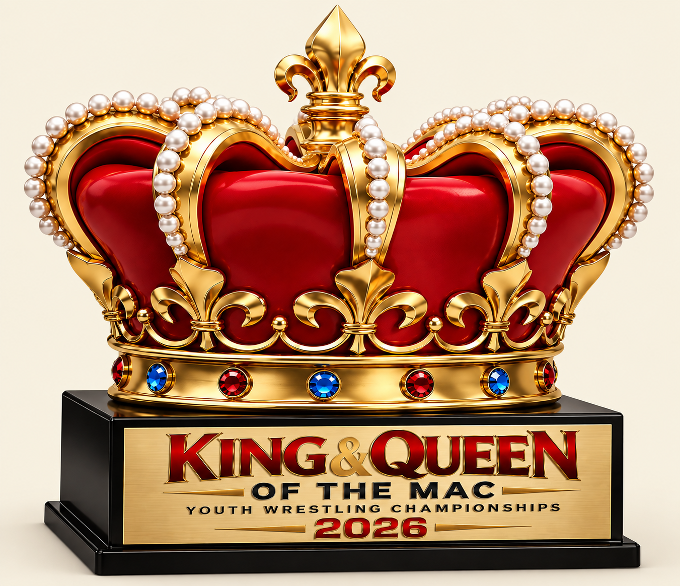 2026 King & Queen of the MAC Championship Crown Trophy